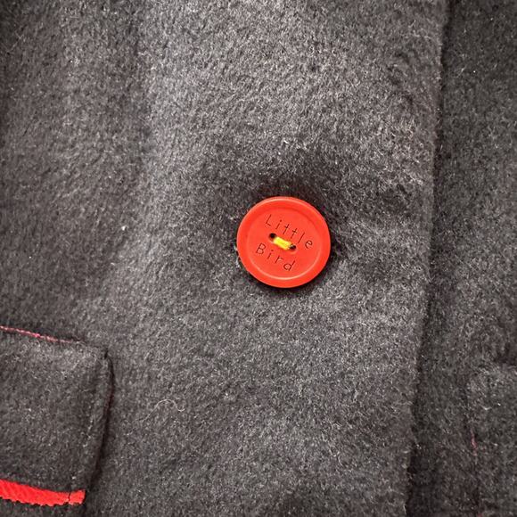 Little Bird by Jools Oliver Blue Wool Coat - Picture 4 of 9